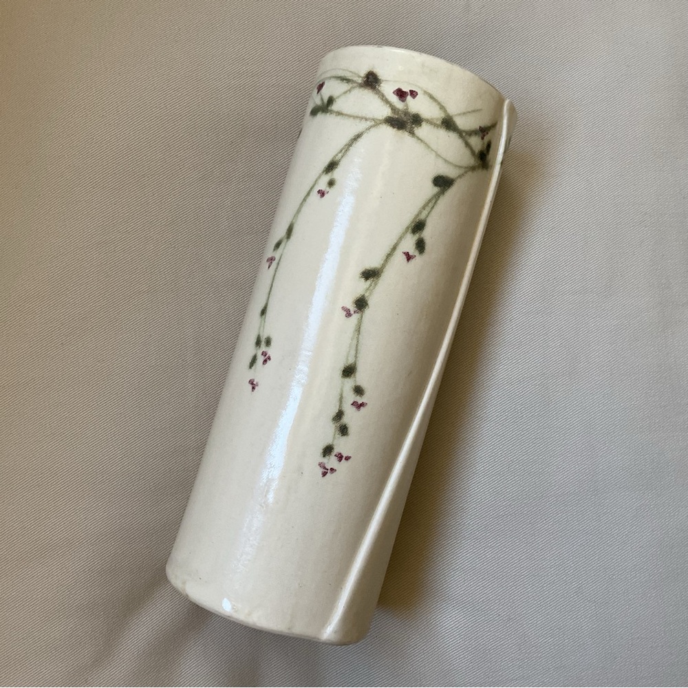 Vintage Cottage Clayworks 1983 Pottery Vase
